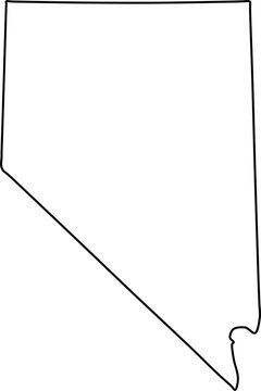 nevada map, nevada vector, nevada outline, nevada
