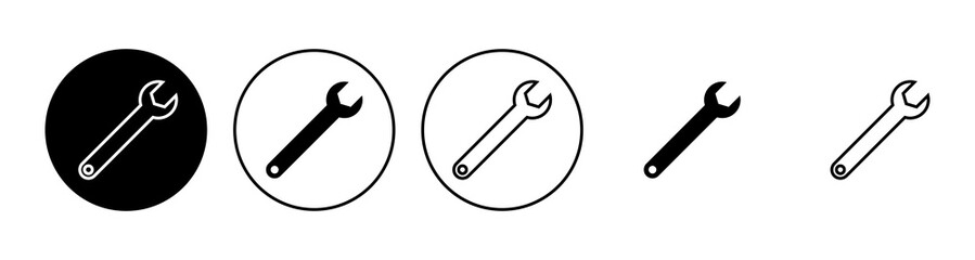 Wrench icon set. repair icon vector. tools icon vector