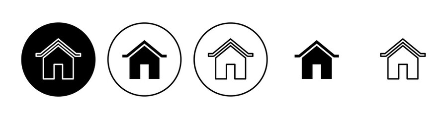 House icon set. Home icon vector