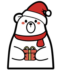cute winter bear