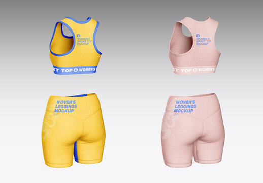 Top and Shorts Mockup