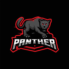 Panther mascot logo design illustration vector