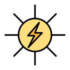 Solar energy icon