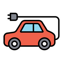 Electric car icon