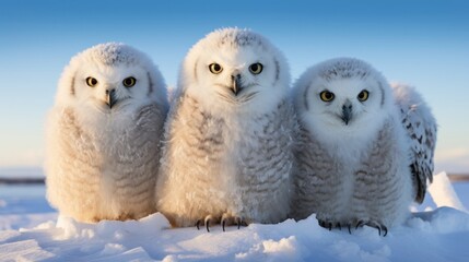 snowy owl in winter