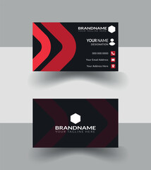 Newest modern business card design for versatile use.Black and red combination simple business card design.Creative design mind based design for versatile use.Unique color used design.Easy editable