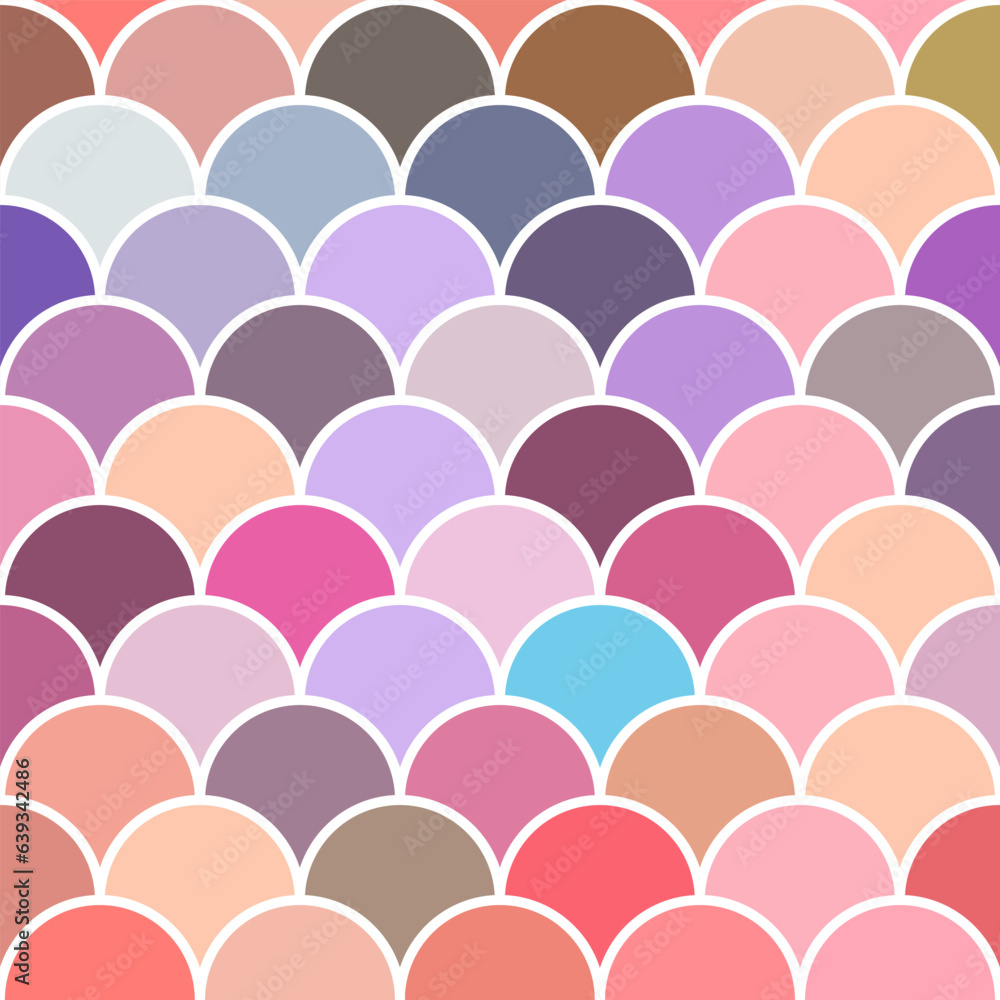 Poster abstract geometric shape seamless pattern with colorful doodles. flat cartoon background, simple mod