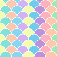 Abstract geometric shape seamless pattern with colorful doodles. Flat cartoon background, simple modern art shapes in bright childish colors. Creative print texture, contemporary backdrop design.