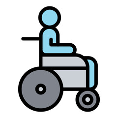 Person on wheelchair icon