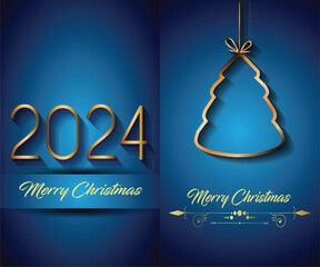 Fototapeta na wymiar 2024 Merry Christmas background for your seasonal invitations, festival posters, greetings cards.
