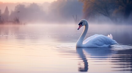 swan on the lake