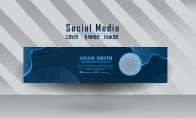 Creative LinkedIn banner template. corporate banner, cover, Elegant digital marketing solution agency social media cover banner header post vector template design.