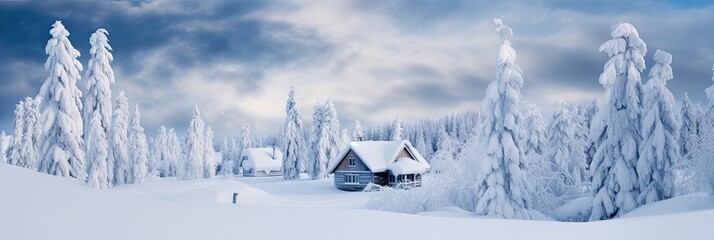 snowy winter white landscape