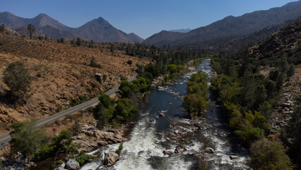 Aerial View of Kern River, Kernsville, California