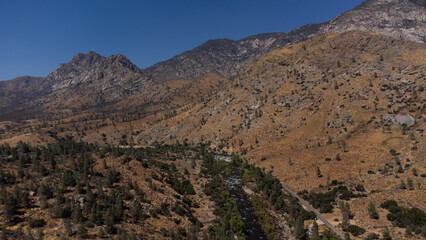 Mountains in Sequoia National Forest, Kernsville, California