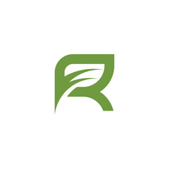 Letter R logo design element vector with modern concept