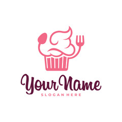 Cake logo design vector. Icon Symbol. Template Illustration