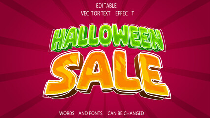 Halloween Sale Text Effect 