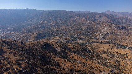 Aerial View of Bodfish, Kern County, California