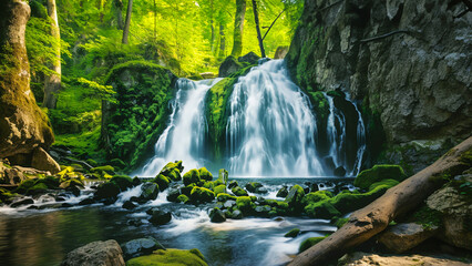 Fototapeta premium waterfall in the forest