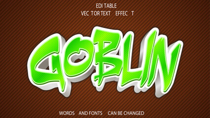 Goblin Text Effect For Helloween Event
