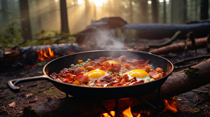 Picnic Perfection: Bacon and Eggs in the Great Outdoors