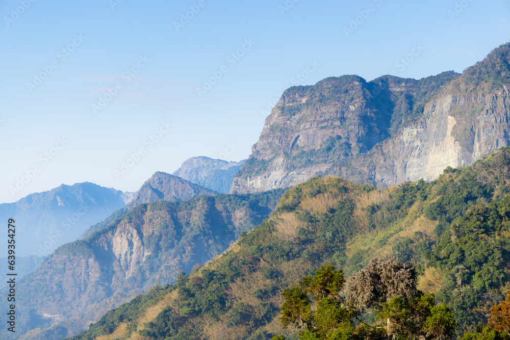 Canvas Prints taiwan alishan mountain range landscape