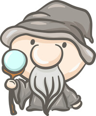 Halloween character cartoon elements