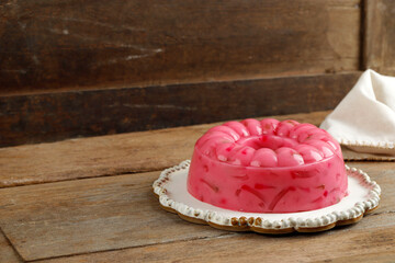 Mung Bean Custard Jelly Pudding with Sagoo Pearl