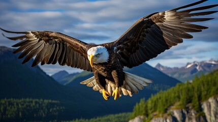 bald eagle in flight
