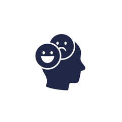 mood swings icon, change of mood pictogram