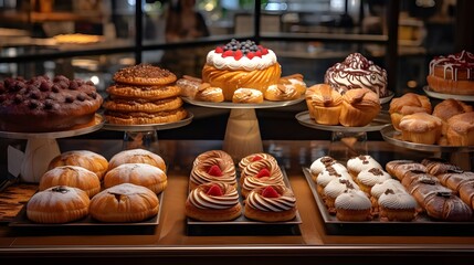 Baked goods in bakery