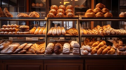 Baked goods in bakery