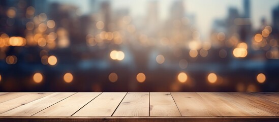 Blurry background of a tabletop in a restaurant