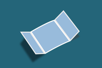 DL gate fold flyer mockup design