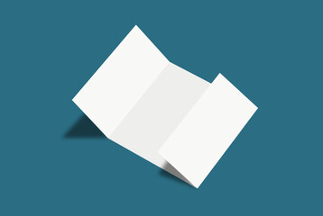 DL gate fold flyer mockup design