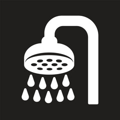 shower icon simple design art eps 10