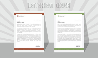 futuristic letterhead with an abstract pattern for business.