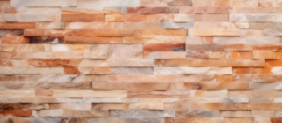 Marble brick stone tile wall texture background seen up close