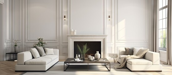 Beautiful interior in the living room