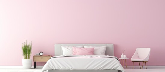 A small vibrant bedroom