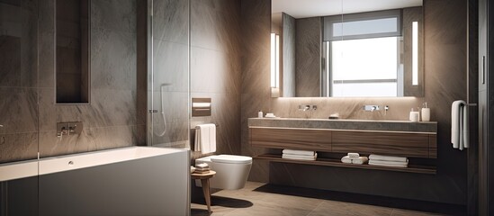 Bathroom inside a hotel