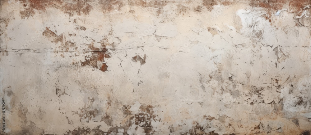 Poster background with stone grunge texture displaying an imperfect and aged wall cracked and with peeling 