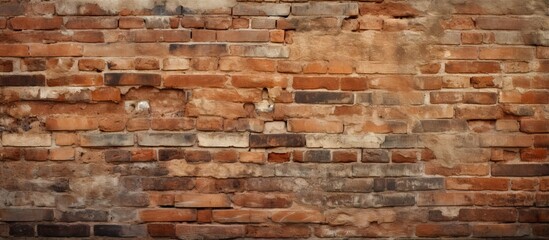 Texture of an ancient brick wall