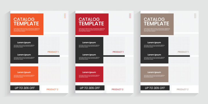 Modern catalogue template pamphlet images layout, company product catalog one folded a4 flier design