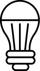 Fototapeta na wymiar Lamp Monoline Symbol. Perfect for design, infographics, web sites, apps.