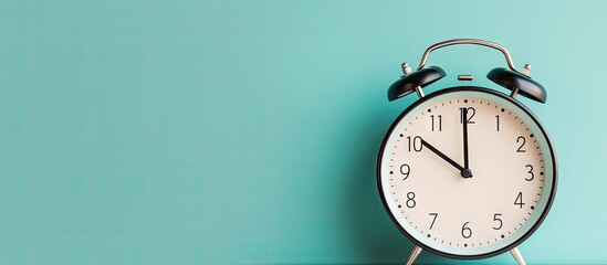 Countdown clock on blue wall stylish design