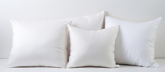 White background with decorative pillows