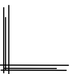 Corner Straight Line Decoration