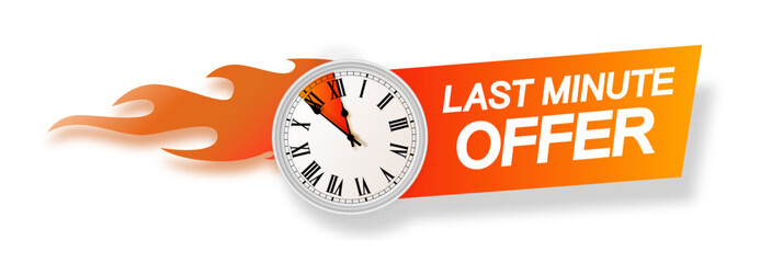 Last minute offer hot sale bright . Sale countdown badge.Hot sales limited time only discount promotions.Vector